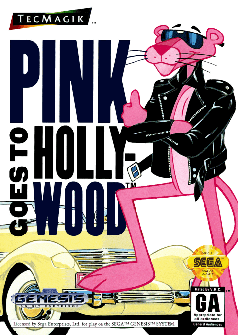 Pink Goes to Hollywood box art for Sega Genesis
